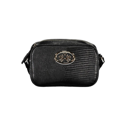 La Martina Black Polyethylene Handbag