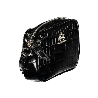 La Martina Black Polyethylene Handbag