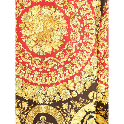 Versace Multicolor Silk Pattern Shirt