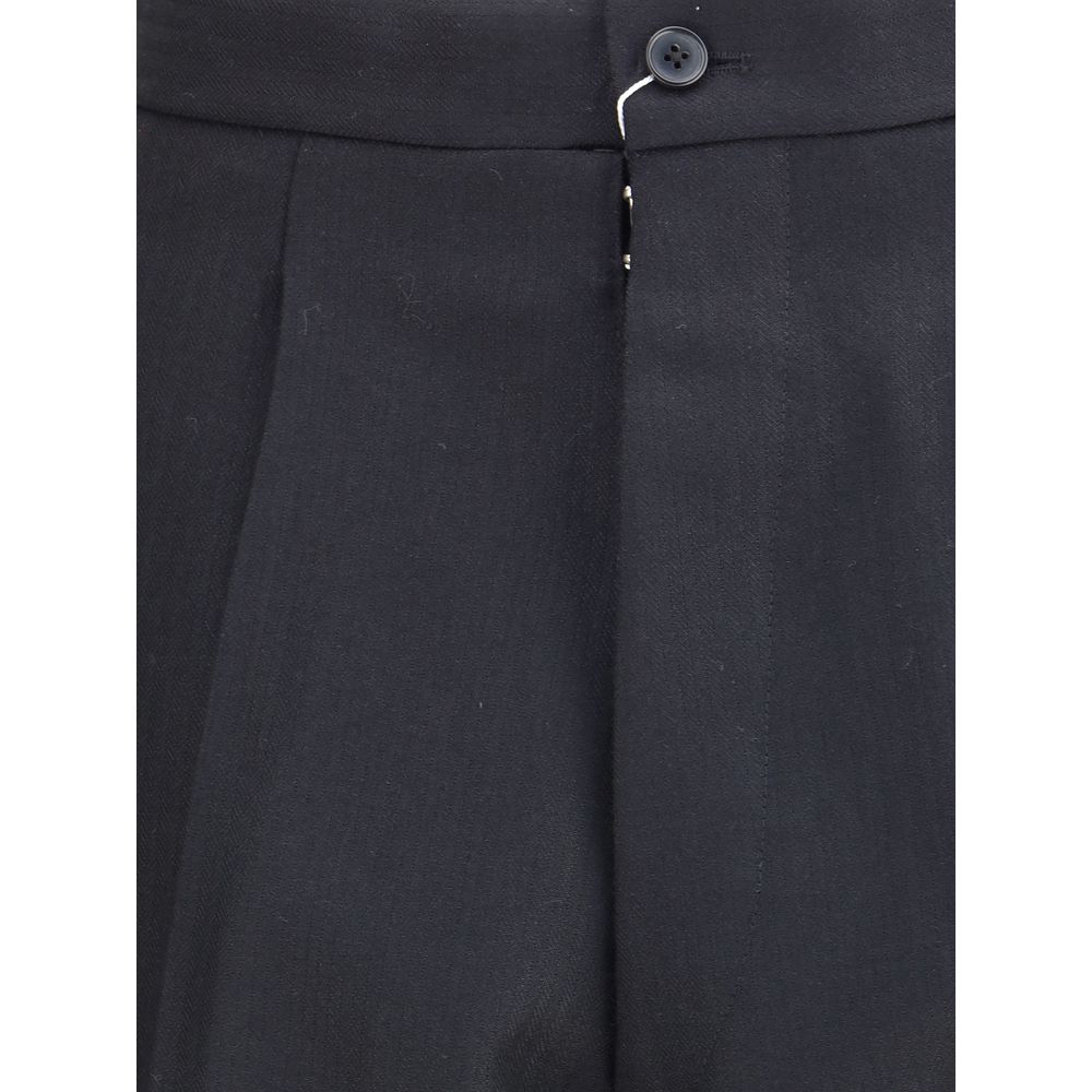 Margiela Black Wool Dress Pants