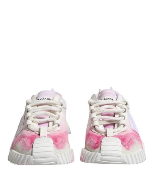 Dolce & Gabbana White NS1 Lace Up Low Top Sneakers Shoes