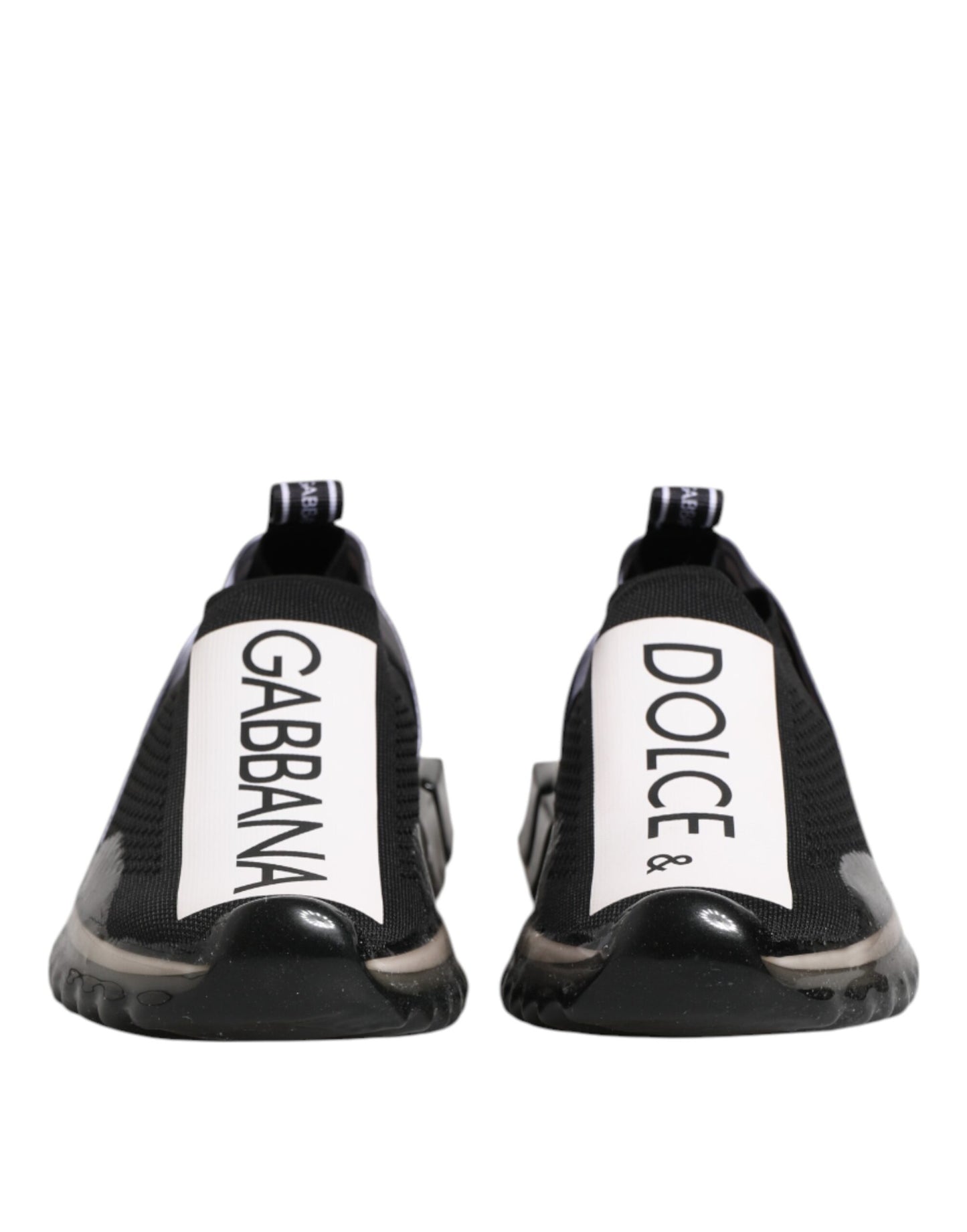 Dolce & Gabbana Black Sorrento Slip On Low Top Sneakers Shoes