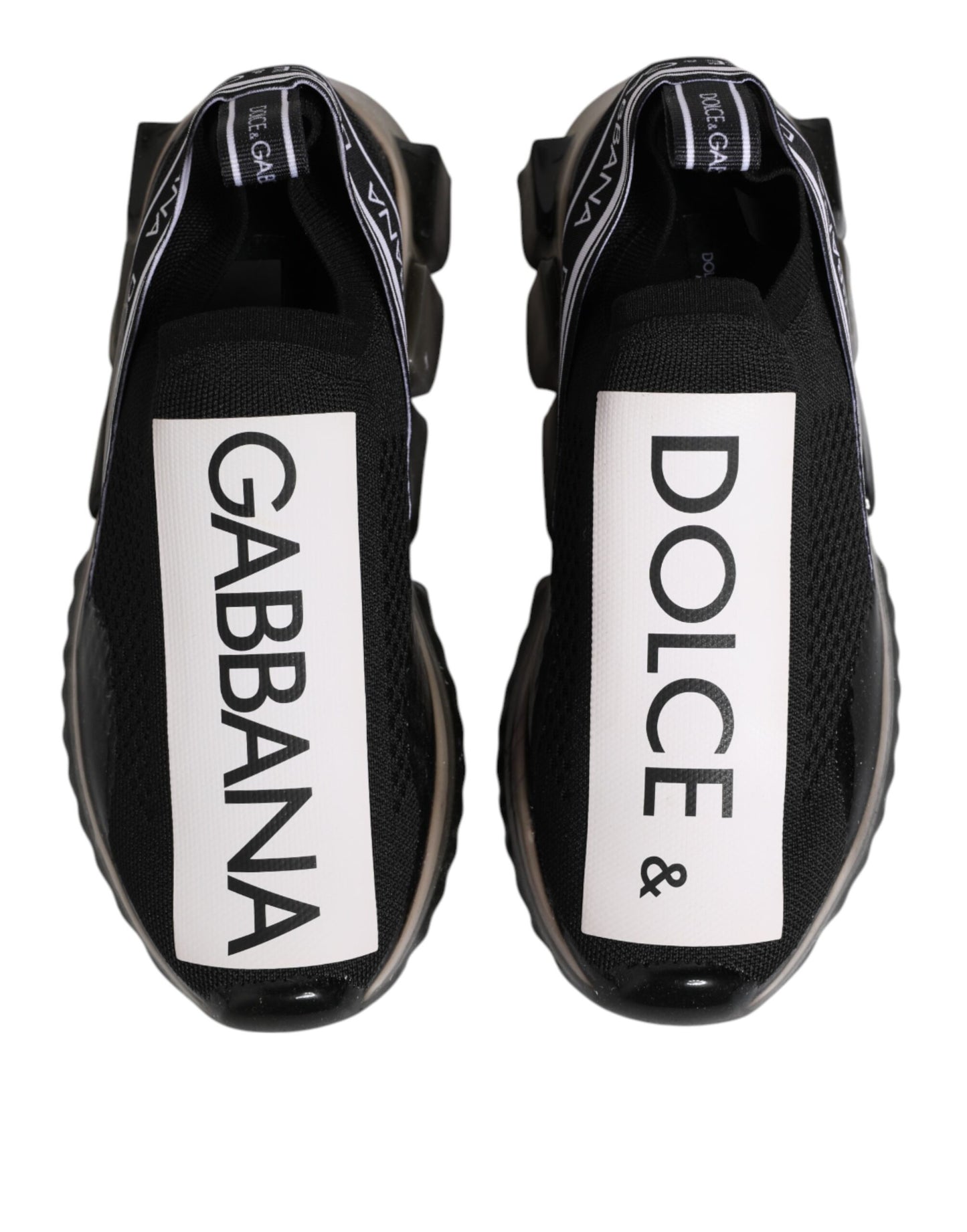 Dolce & Gabbana Black Sorrento Slip On Low Top Sneakers Shoes