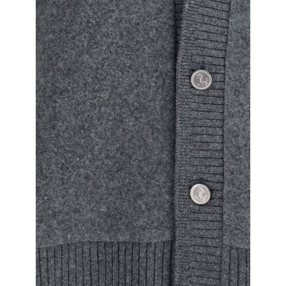 Thom Browne Gray Wool Cardigan
