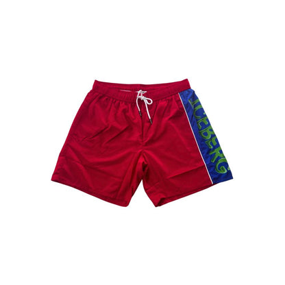 Iceberg Red Polyester Men Swim Short