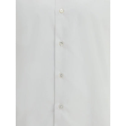 Finamore White Cotton Dress Shirt