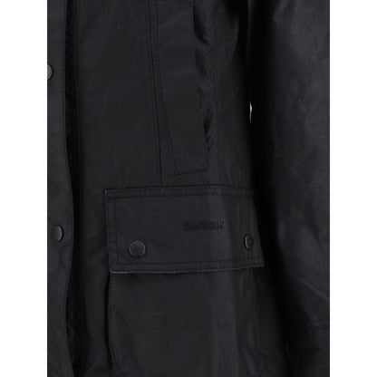 Barbour Black Cotton Coat