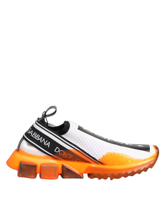 Dolce & Gabbana White Sorrento Slip On Low Top Sneakers Shoes