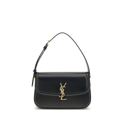 Saint Laurent Black Calf Leather Bos Taurus Shoulder Bag