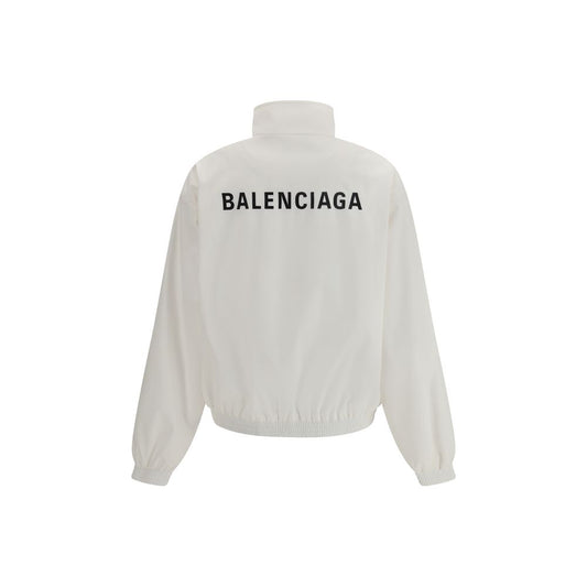 Balenciaga White Polyester Shell Jacket