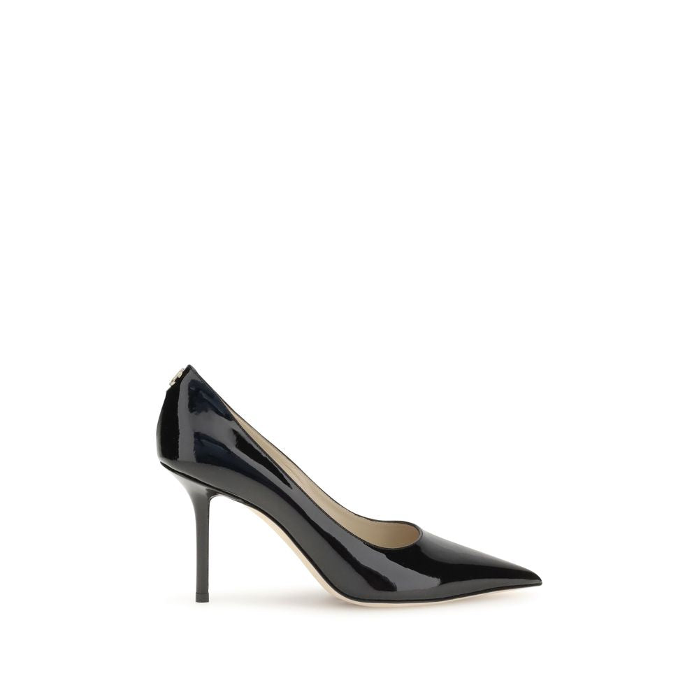 Jimmy Choo Black Calf Leather Bos Taurus High Heel Pumps