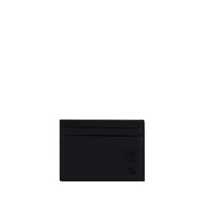 Saint Laurent Black Calf Leather Bos Taurus Wallet