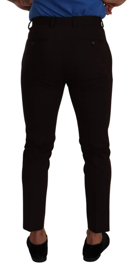 Dolce & Gabbana Bordeaux Cotton Stretch Skinny Trouser