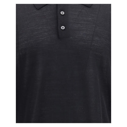 Golden Goose Black Fleece Wool Dress Shirt
