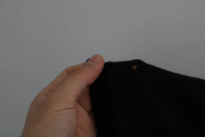 Dolce & Gabbana Black Cashmere Crewneck Pullover Sweater