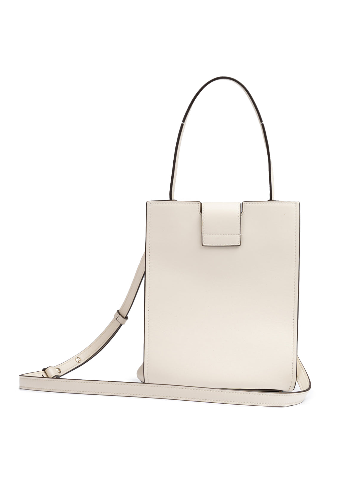 Giada White Leather Shoulder Bag