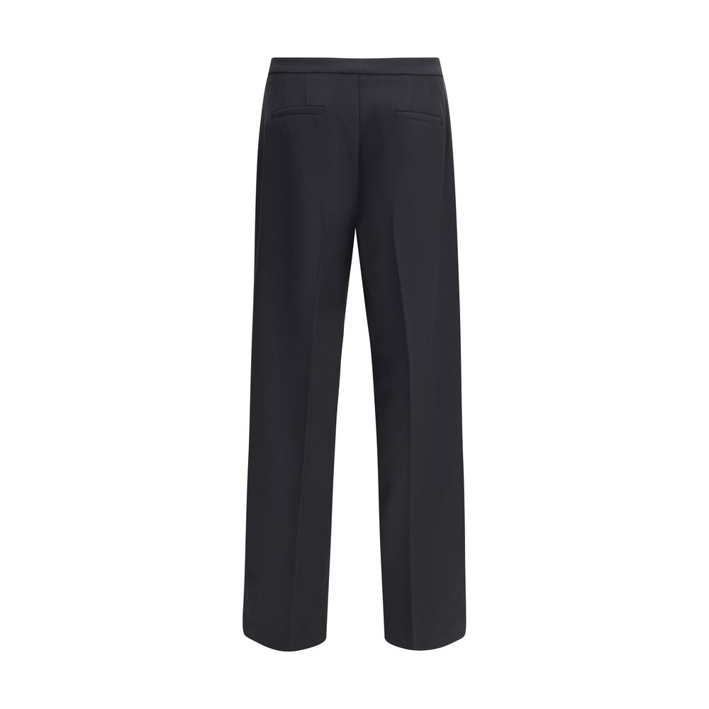 Cruna Black Polyester Casual Pants