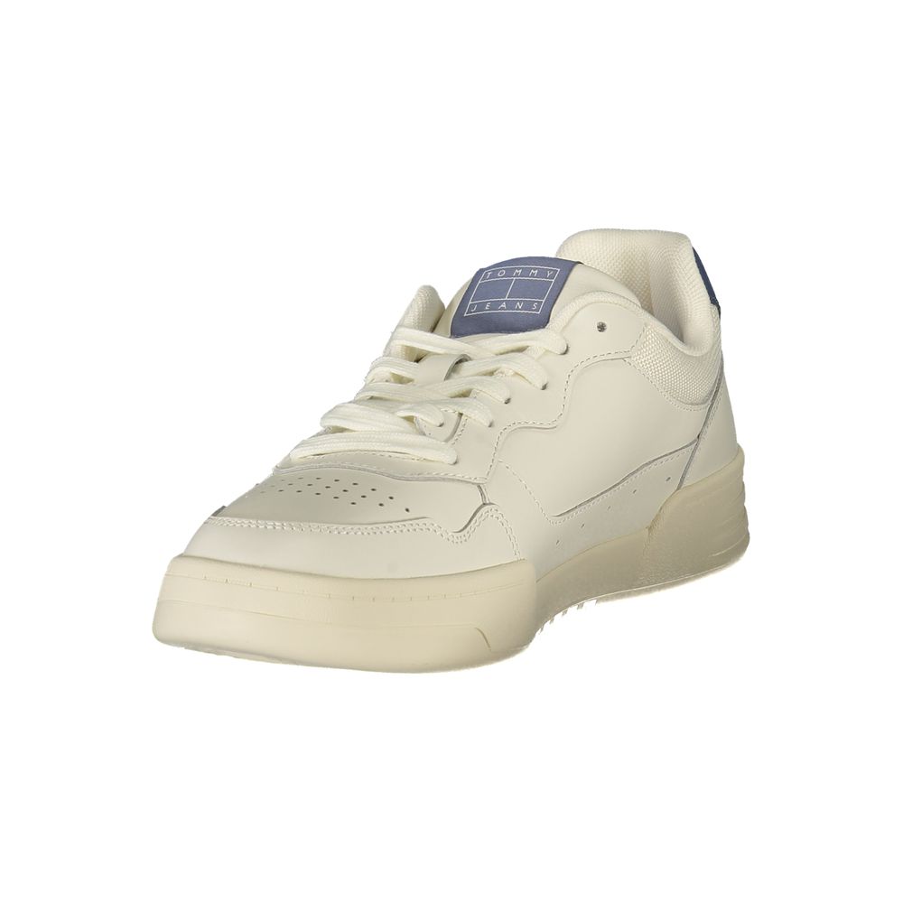 Tommy Hilfiger White Leather Men Sneaker
