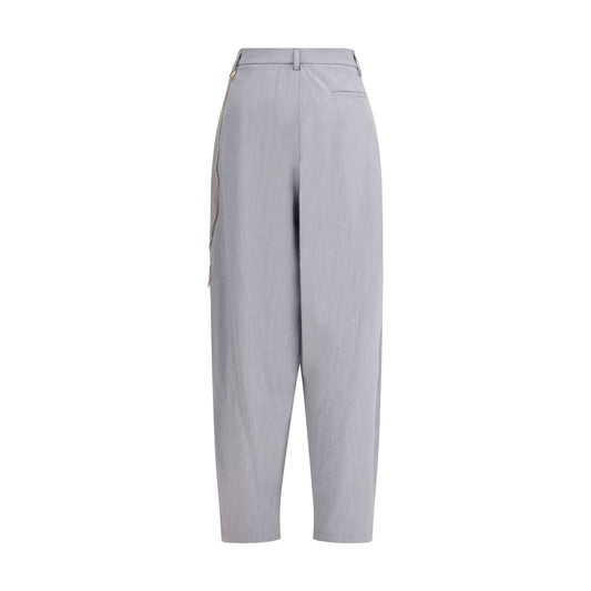 Darkpark Gray Polyester Casual Pants