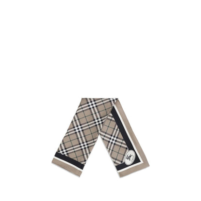 Burberry Beige Silk Scarf