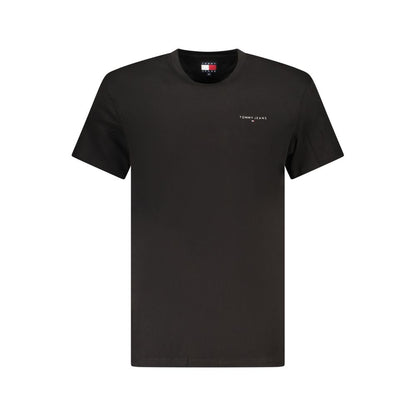 Tommy Hilfiger Black Cotton Men T-Shirt