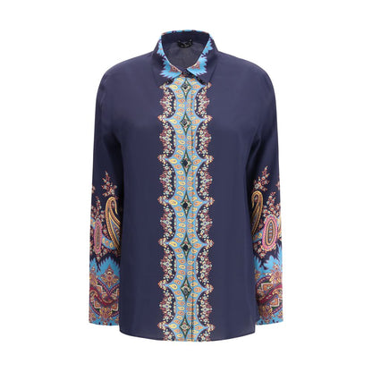 Etro Multicolor Silk Pattern Shirt