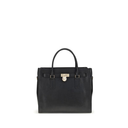 Michael Kors Black Calf Leather Bos Taurus Shoulder Bag