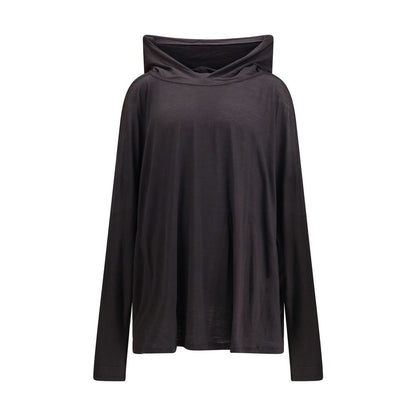 Rick Owens Black Fleece Wool T-Shirt
