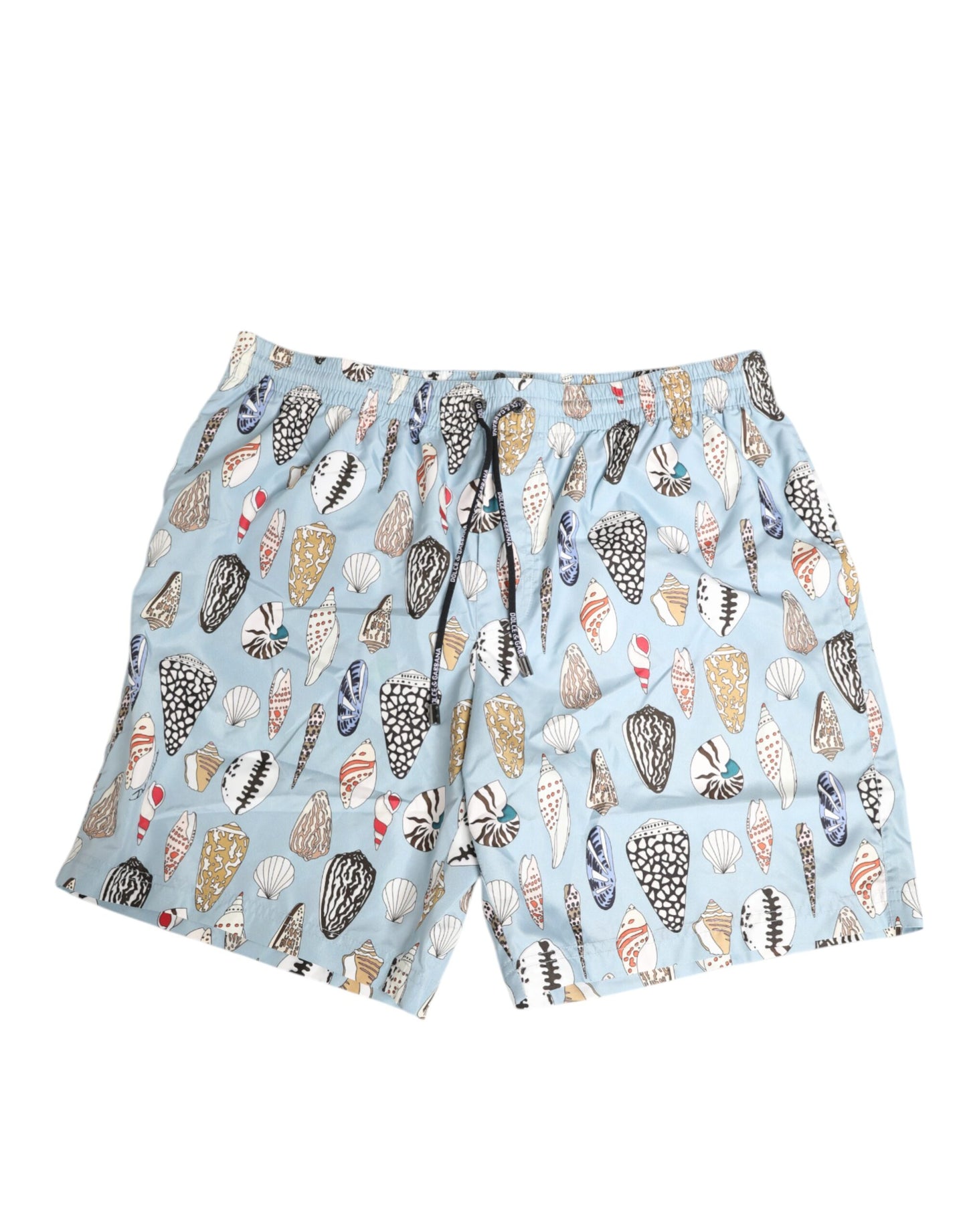 Dolce & Gabbana Blue Seashell Print Nylon Men Shorts Swimwear