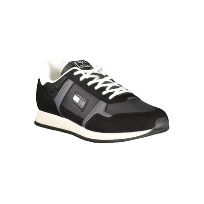 Tommy Hilfiger Black Polyester Men Sneaker