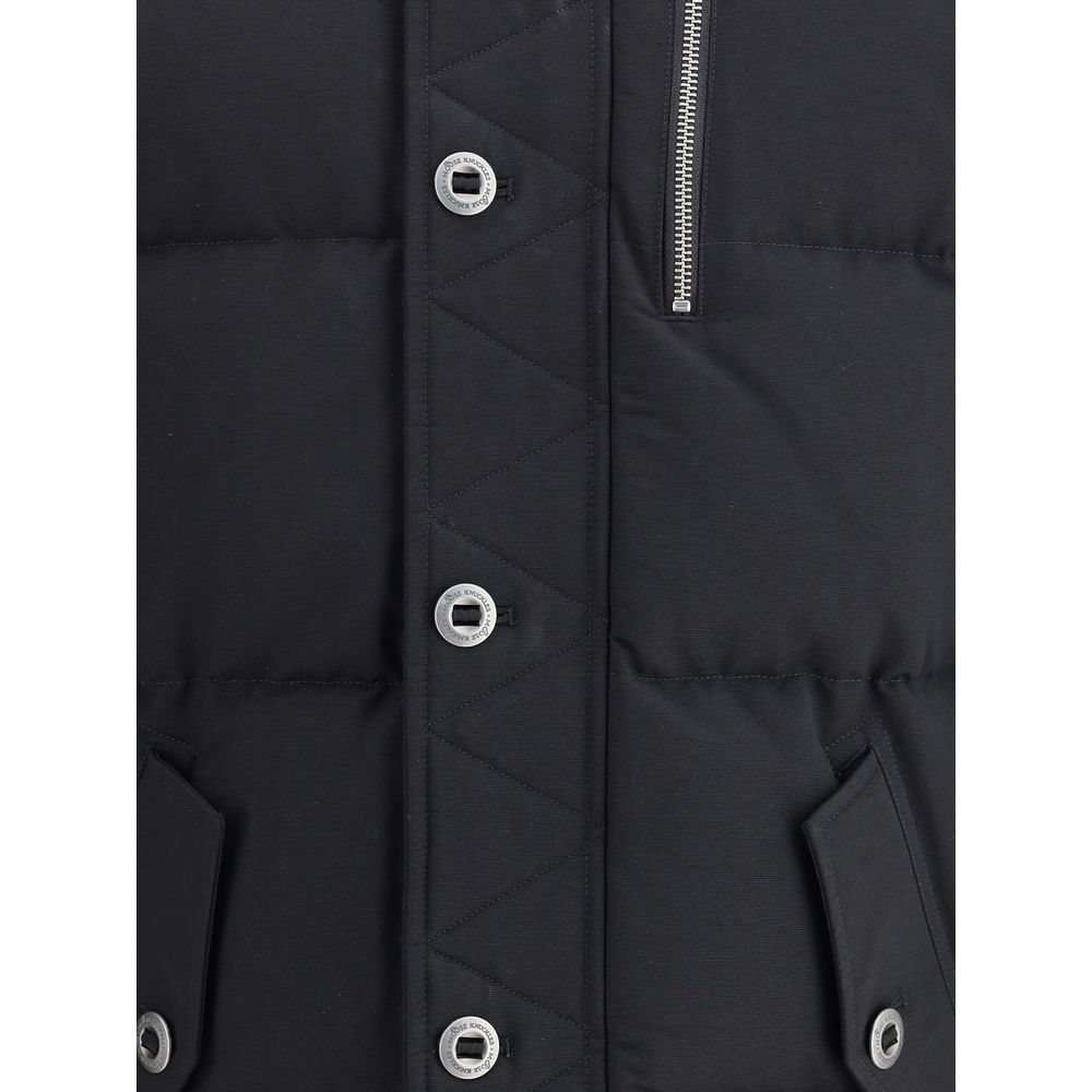 Moose Knuckles Black Cotton Full-Length Jacket