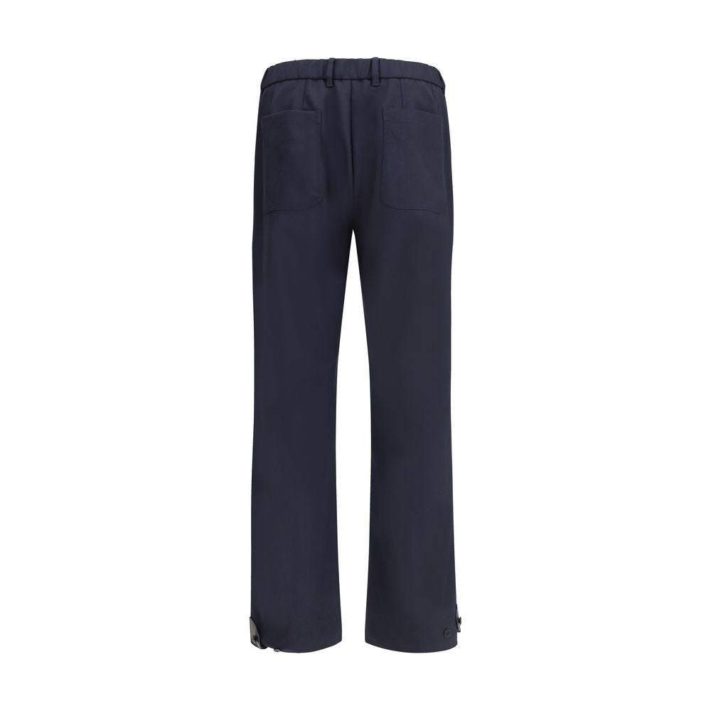 Brioni Blue Wool Casual Pants