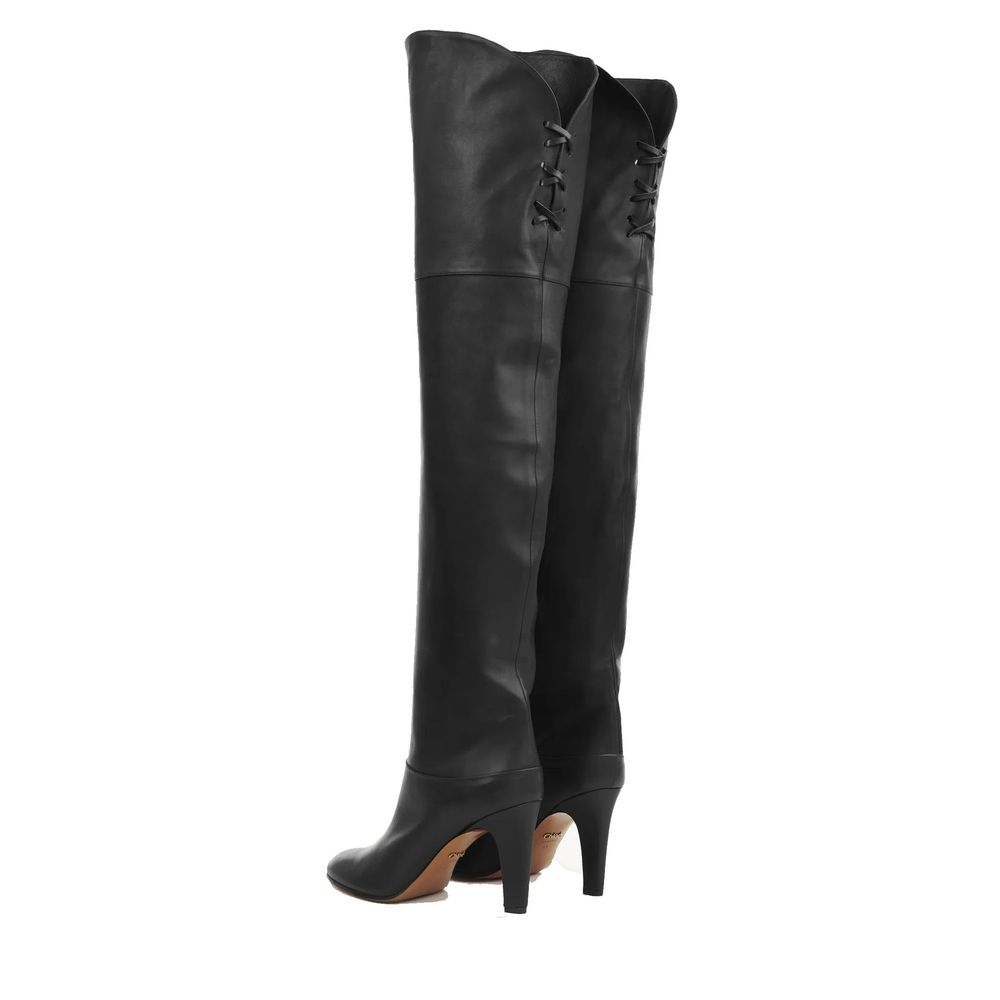 Chloé Black Calfskin Over The Knee