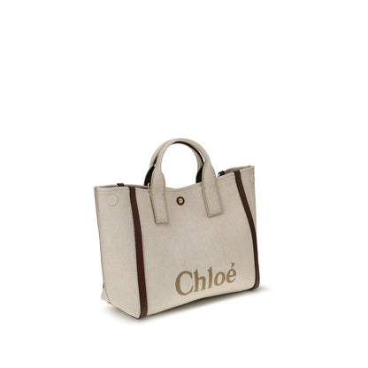Chloé Beige Cotton Shoulder Bag