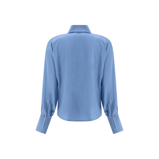 Crida Milano Light Blue Silk Shirt