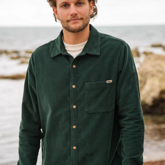 Men's Forester Corduroy Shirt Evergreen