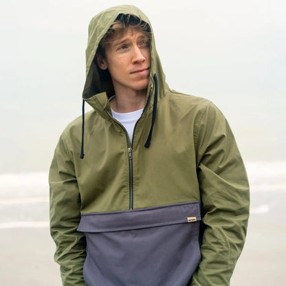 Men's Ebb Water-Repellent Smock   Rust & Solent