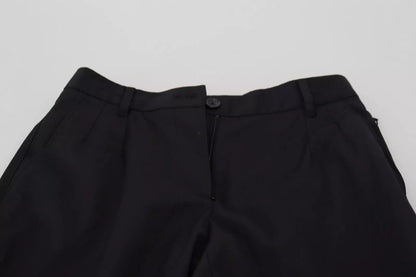 Dolce & Gabbana Black High Waist Skinny Trouser STAFF Pants