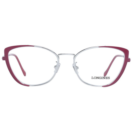 Longines Burgundy Metal & Plastic Glasses (Frames)