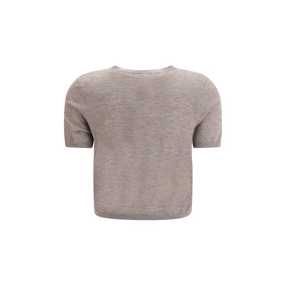 Lisa Yang Beige Cashmere Cardigan