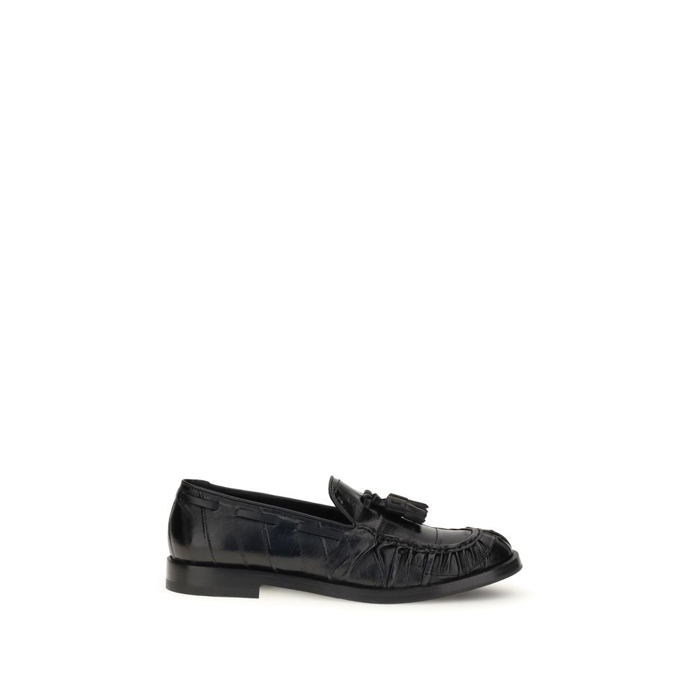 Fratelli Rossetti Black Rubber Slip-On Loafers