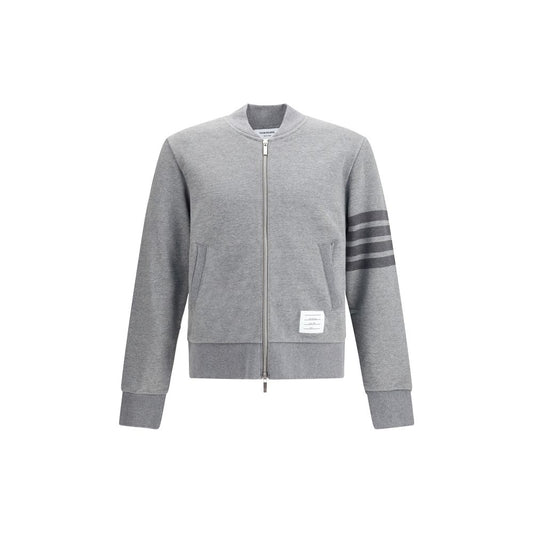 Thom Browne Gray Cotton Sweatshirt