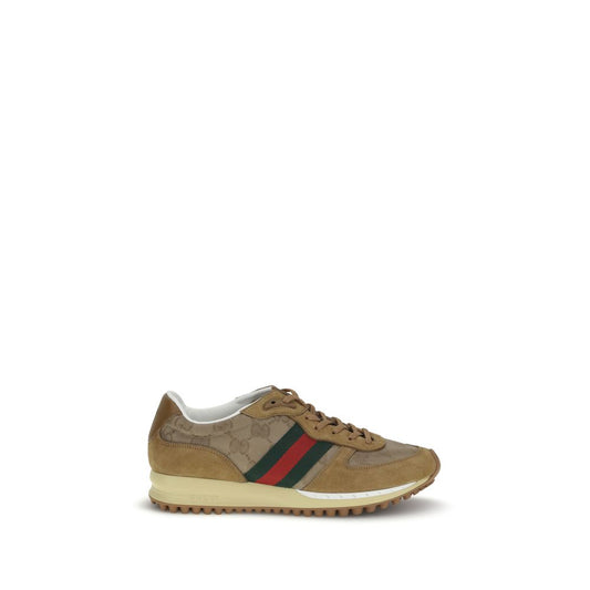 Gucci Beige Polyamide Athletic Sneakers