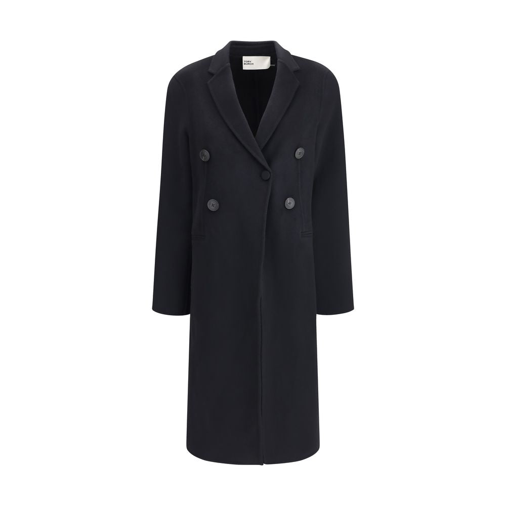 Tory Burch Black Wool Coat