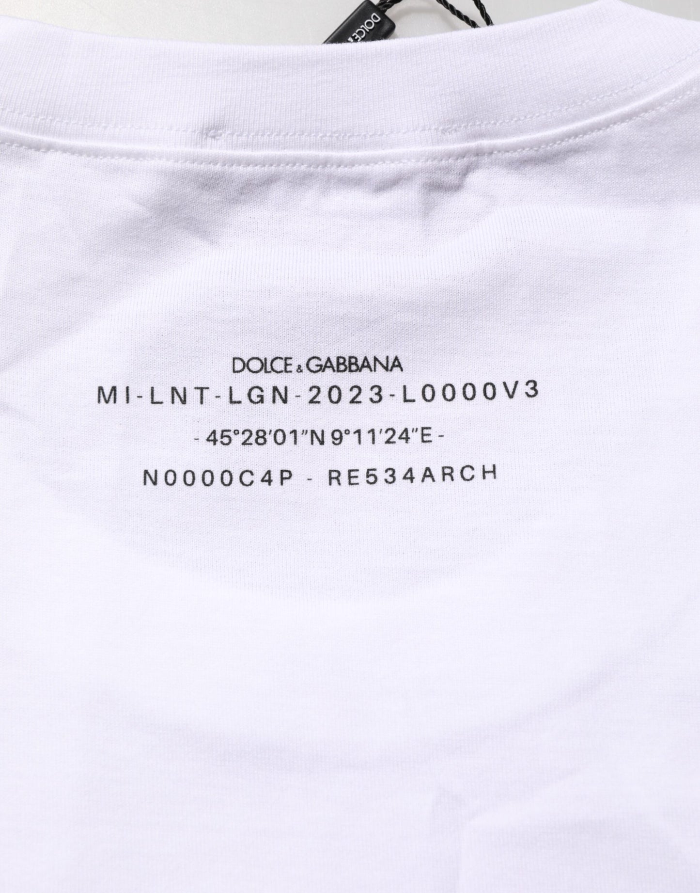 Dolce & Gabbana White Cotton Sleeveless Printed Tank T-shirt