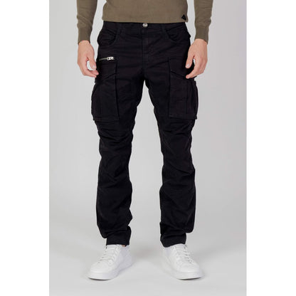 Black Cotton Relaxed Fit Jean