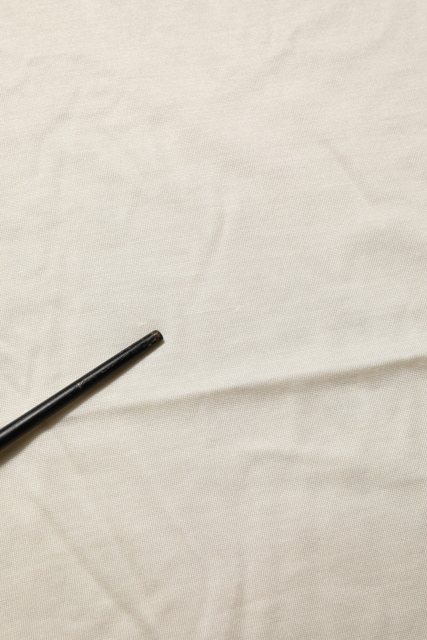 Dolce & Gabbana Off White Silk Crew Neck Short Sleeve T-shirt