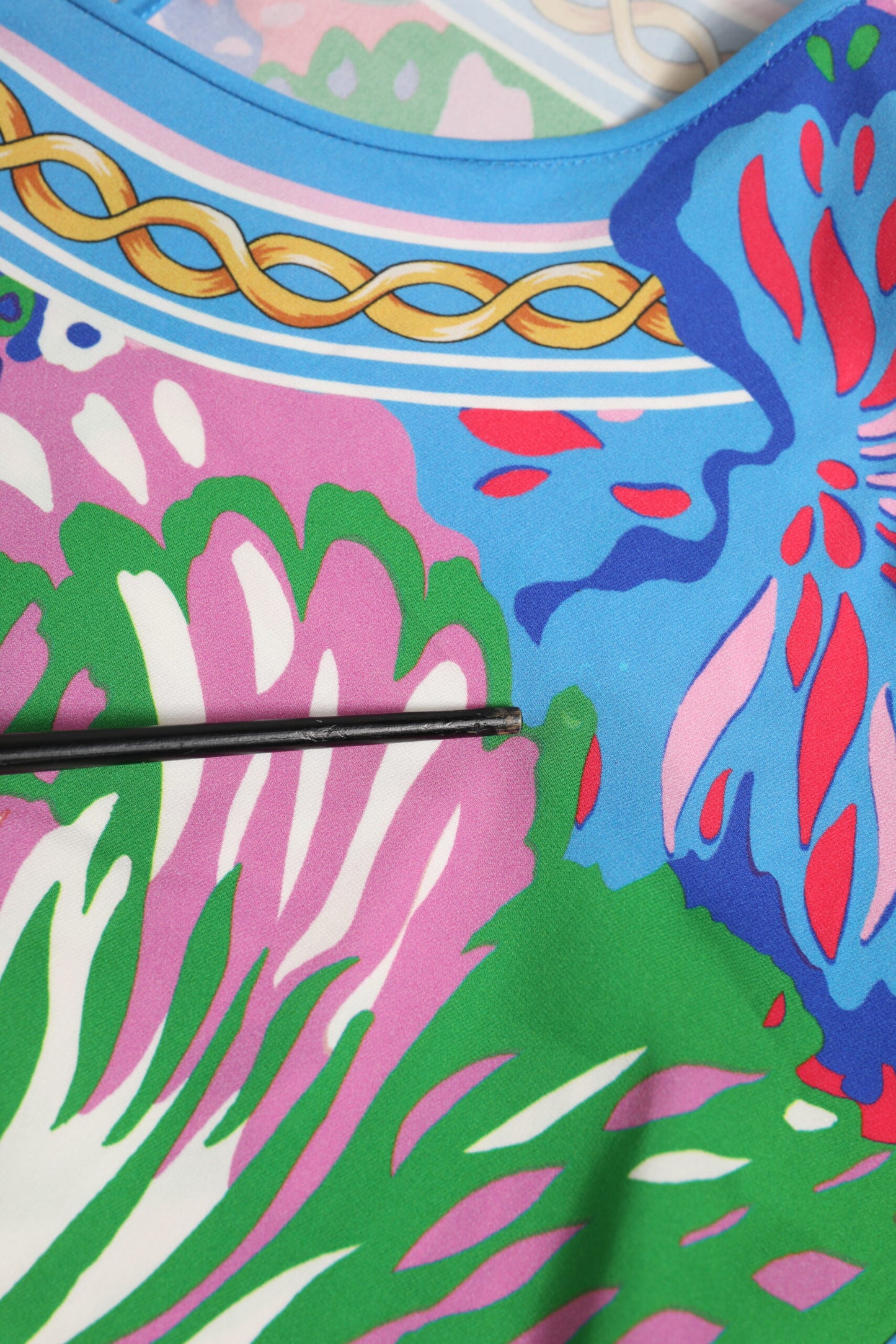 Dolce & Gabbana Multicolor Floral Printed Tunic Blouse Top