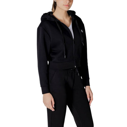 Armani Exchange Black Cotton Hoodie