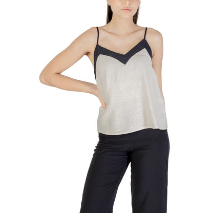 Vero Moda Beige Nylon Top
